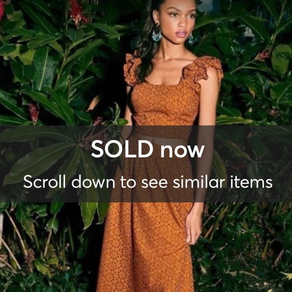 NWT Lilly Pulitzer Lolina Midi Set in Toffee Neon Sunburst Eyelet